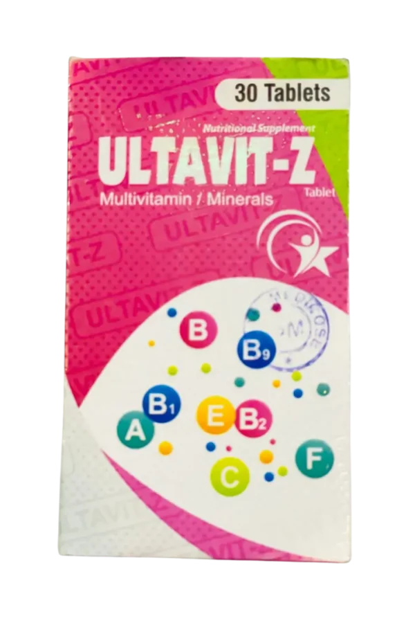 Ultavit-Z Multivitamin/Minerals 30 Tablets